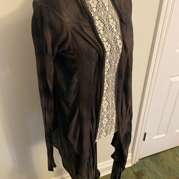 All Saints cardigan Brown Sheer Open Cardigan - Picture 3 of 8